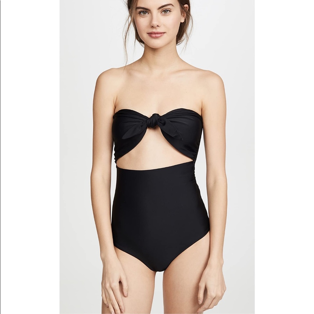 Mikoh Lana Tie Front One Piece Swimsuit